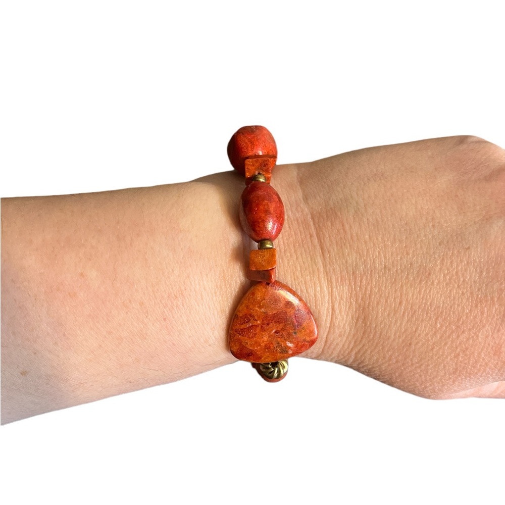 ✨3/$15 ✨ Red Beaded Stretch Bracelet